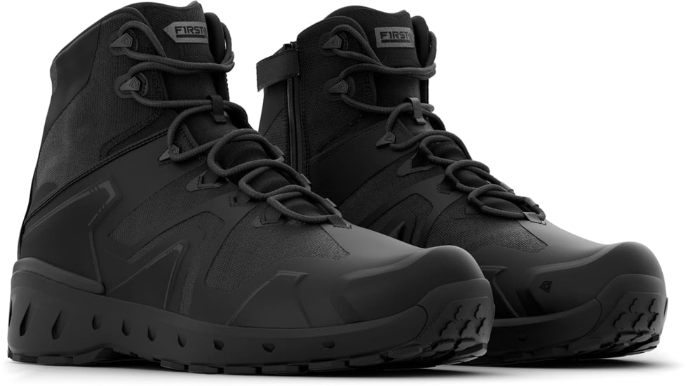 First Tactical AERO-TAC 5in Side-Zip Mid Tactical Boots - Mens, Black, 12 US/Regular, 165928-019-12-R
