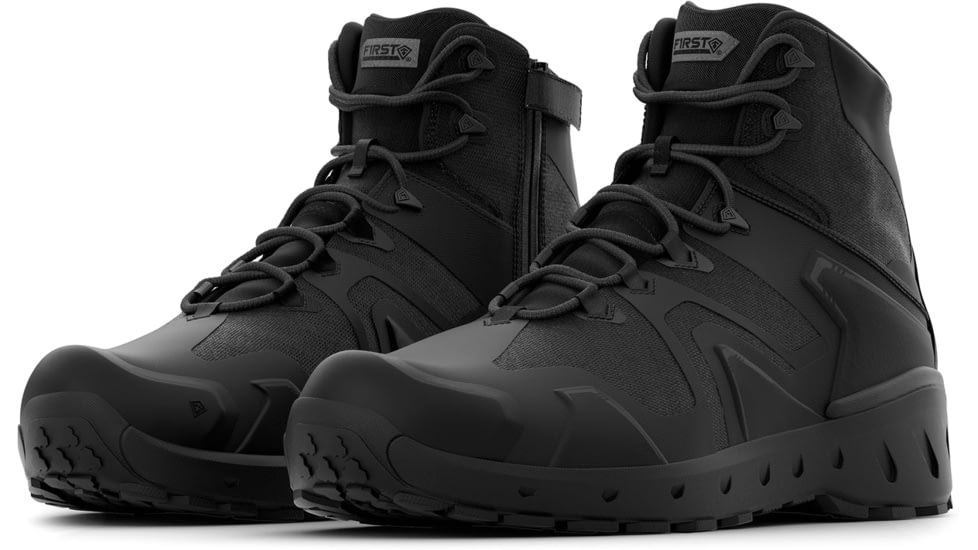 First Tactical AERO-TAC 5in Side-Zip Mid Tactical Boots - Mens, Black, 12 US/Regular, 165928-019-12-R