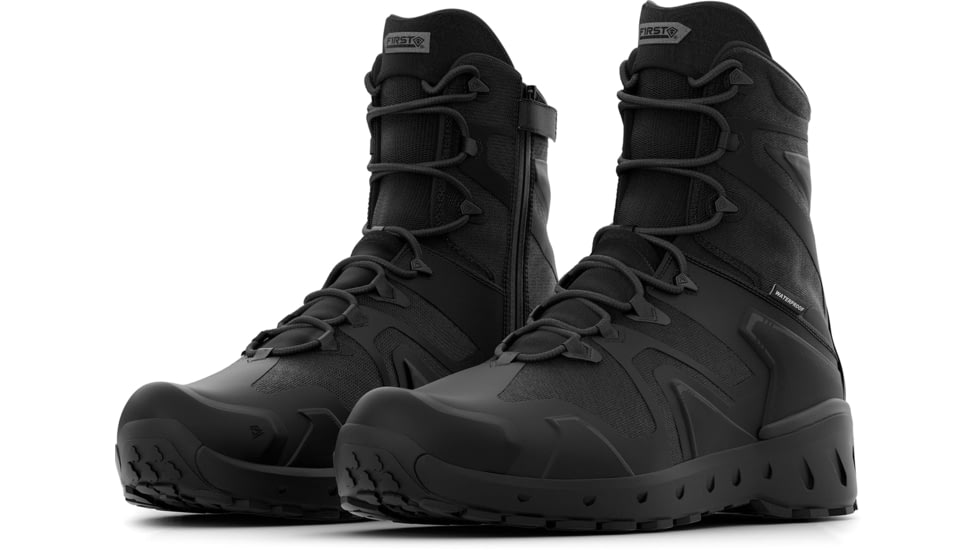 First Tactical AERO-TAC 8in H2O Side-Zip Tactical Boots - Mens, Black, 5 US/Regular, 165927-019-5-R