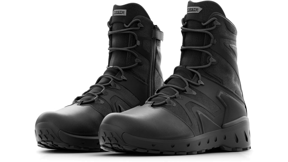 First Tactical AERO-TAC 8in Polishable Toe Side-Zip Tactical Boots - Mens