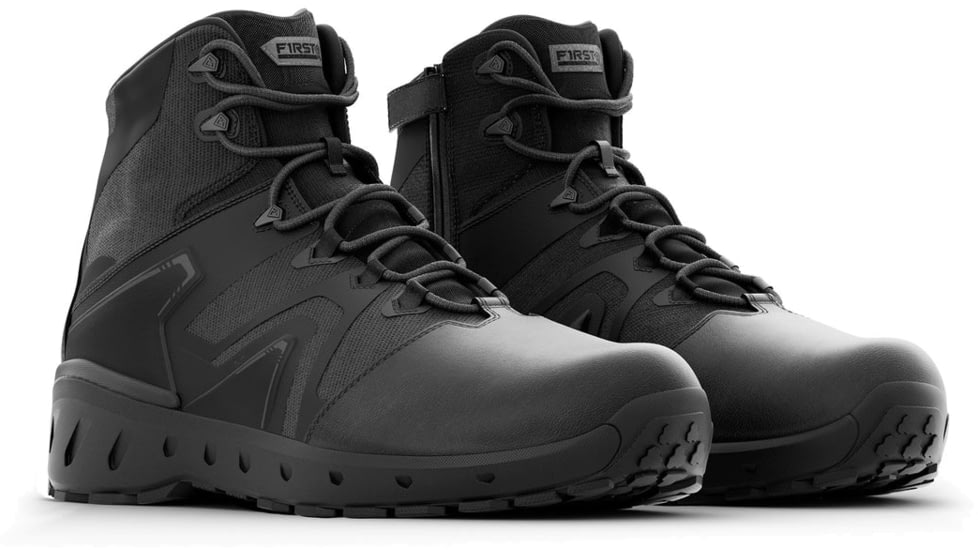 First Tactical AERO-TAC Polishable Toe Side-Zip Mid Tactical Boots - Mens