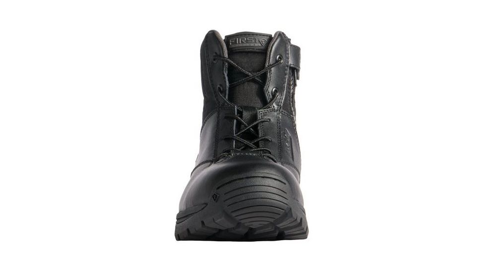 First Tactical Mens 6in S-Zip Dty Boot, Black, 12 Wide 165001-019-12-W