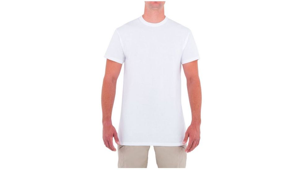 First Tactical Mens Ctn S/S Tshirt 3-Pack, White, Extra Large 112500-010-XL