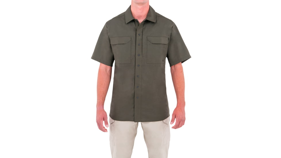First Tactical Mens Spclst Tctcl S/S Shirt, OD Green, XXL Regular 112003-830-XXL-R