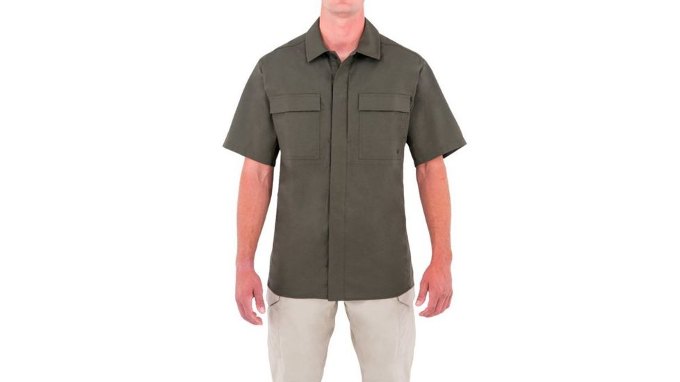 First Tactical Mens Specialst Bdu Ss Shrt, OD Green, Extra Large Regular 112005-830-XL-R