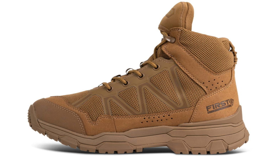 First Tactical Operator Mid 5in Boots - Mens, Coyote Brown, 15, Wide, 165061-060-15-W