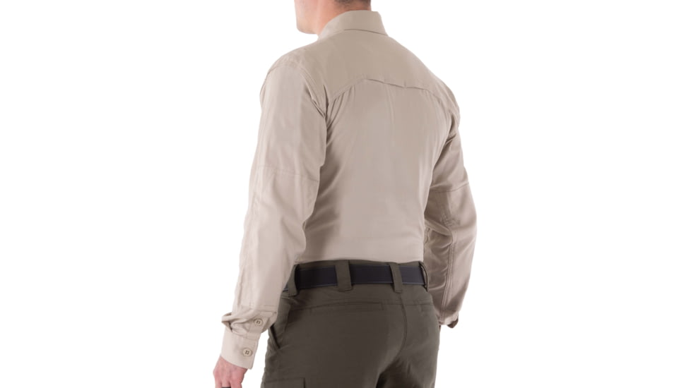 First Tactical V2 Tactical Long Sleeve Shirt - Mens, Silver Tan, Regular/3XL, 111006-065-3XL-R