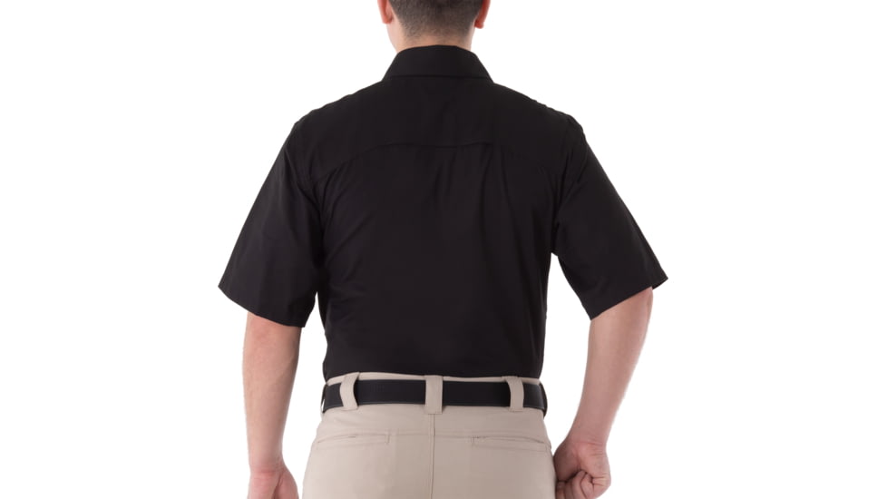 First Tactical V2 Tactical Short Sleeve Shirt - Mens, Black, Large, R, 112007-019-L-R