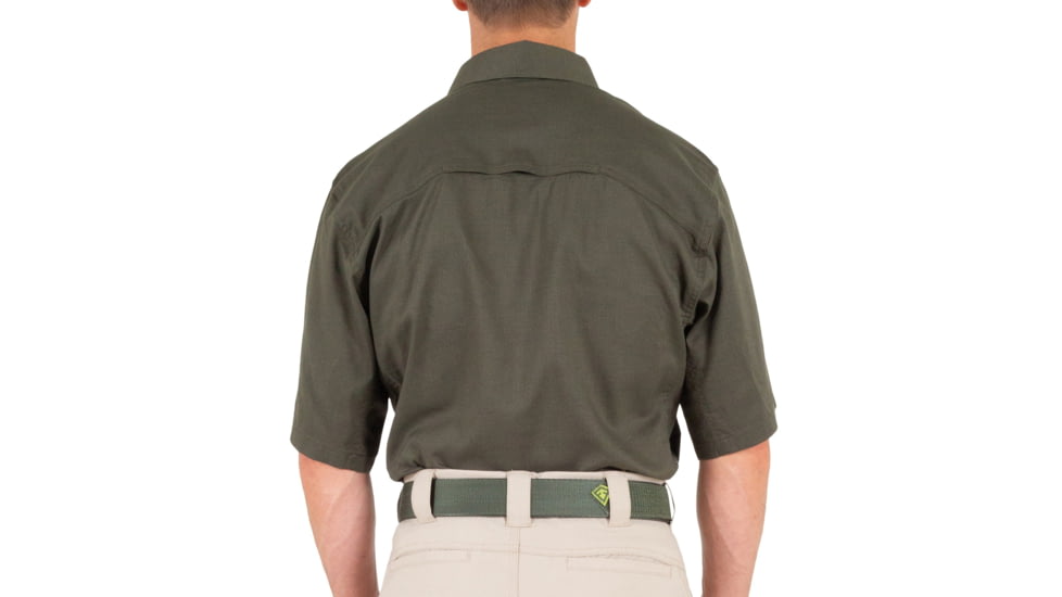 First Tactical V2 Tactical Short Sleeve Shirt - Mens, OD Green, Small, R, 112007-830-S-R