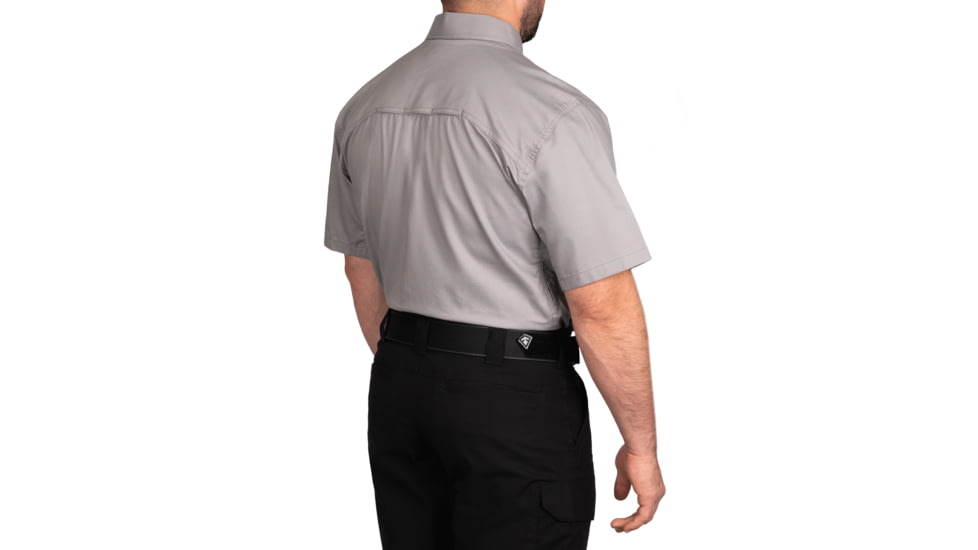 First Tactical V2 Tactical Short Sleeve Shirt - Mens, Regular, Nickel Gray, Extra Large, 112007-083-XL-R