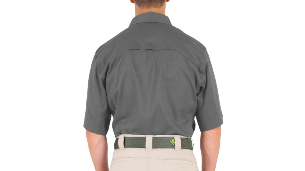 First Tactical V2 Tactical Short Sleeve Shirt - Mens, Wolf Grey, Extra Large, R, 112007-036-XL-R