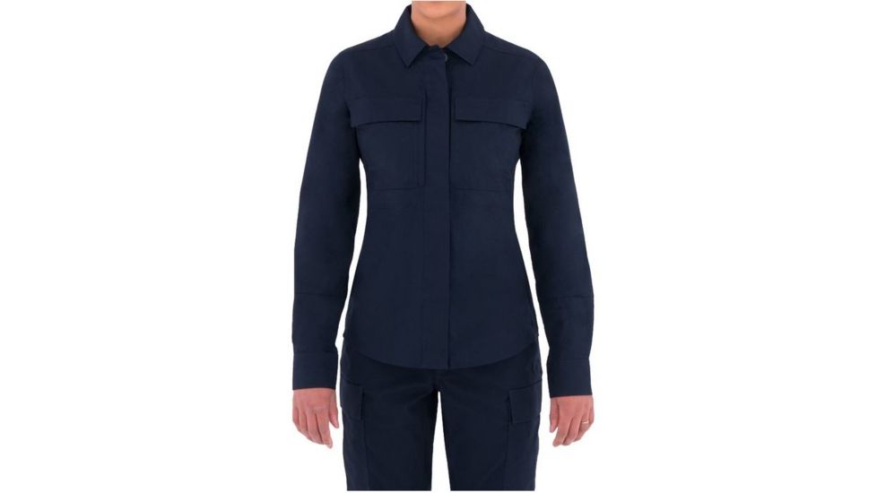 First Tactical Womens Specialst Bdu Ls Shrt, Midnight Navy, Extra Small Regular 121002-729-XS-R