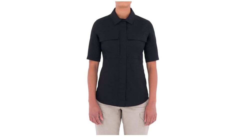 First Tactical Womens Specialst Bdu Ss Shrt, Black, Extra Small Regular 122005-019-XS-R