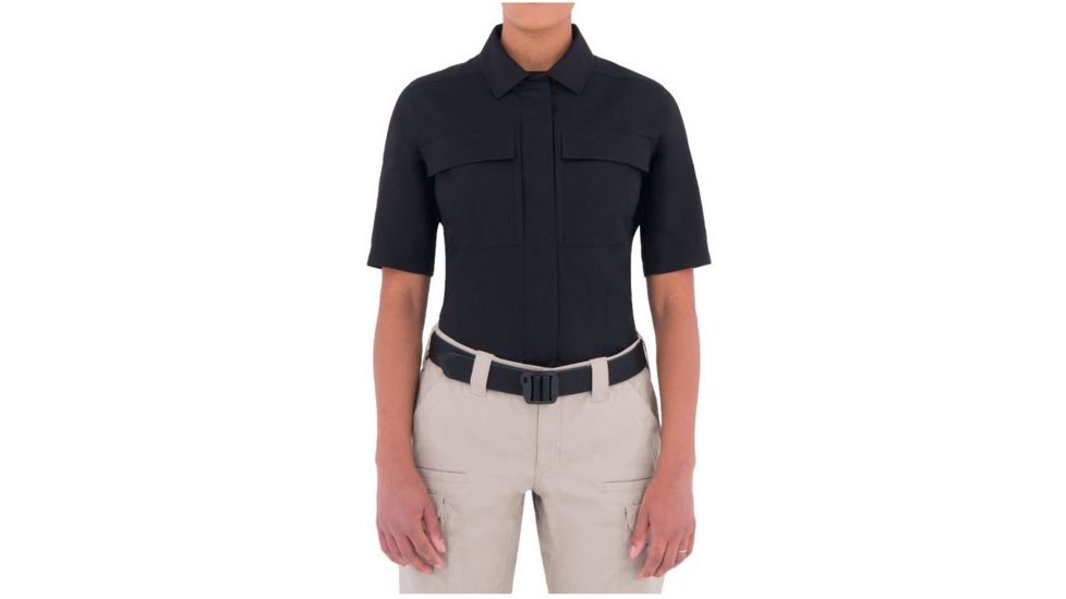 First Tactical Womens Specialst Bdu Ss Shrt, Black, Extra Small Regular 122005-019-XS-R