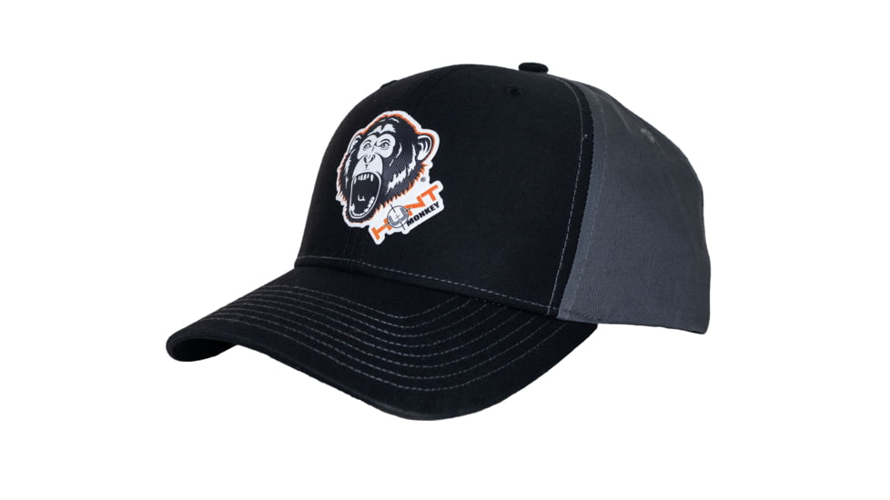 Fish Monkey Hunt Poly Press Hat, Black/Char, One size, HM803-BLCH