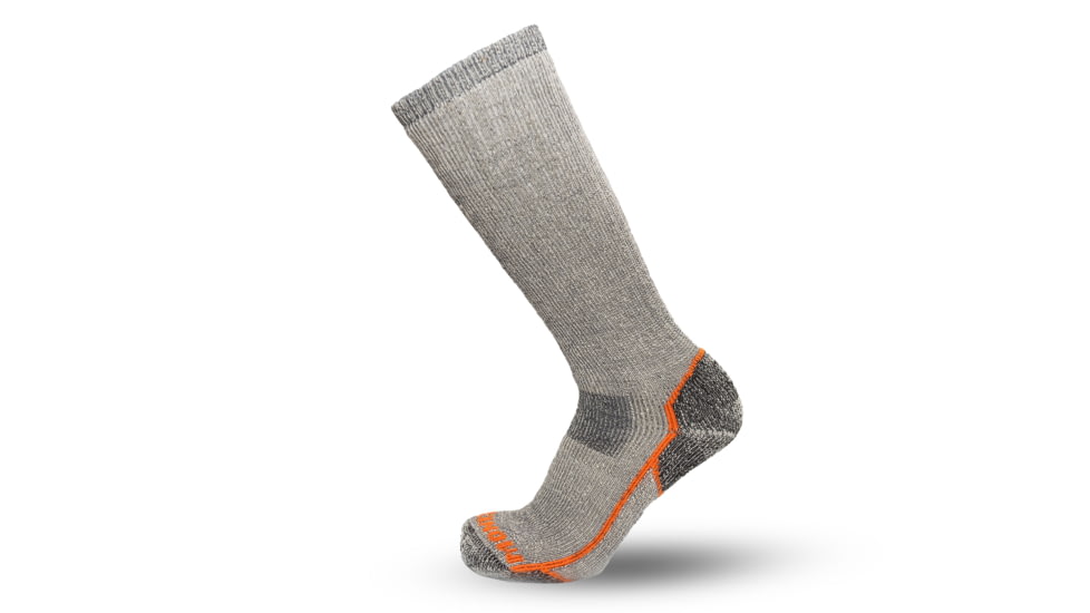 Fish Monkey OTC Yeti Series Heavyweight Over The Calf Socks, Grey, XL, SM425-GRY-XL