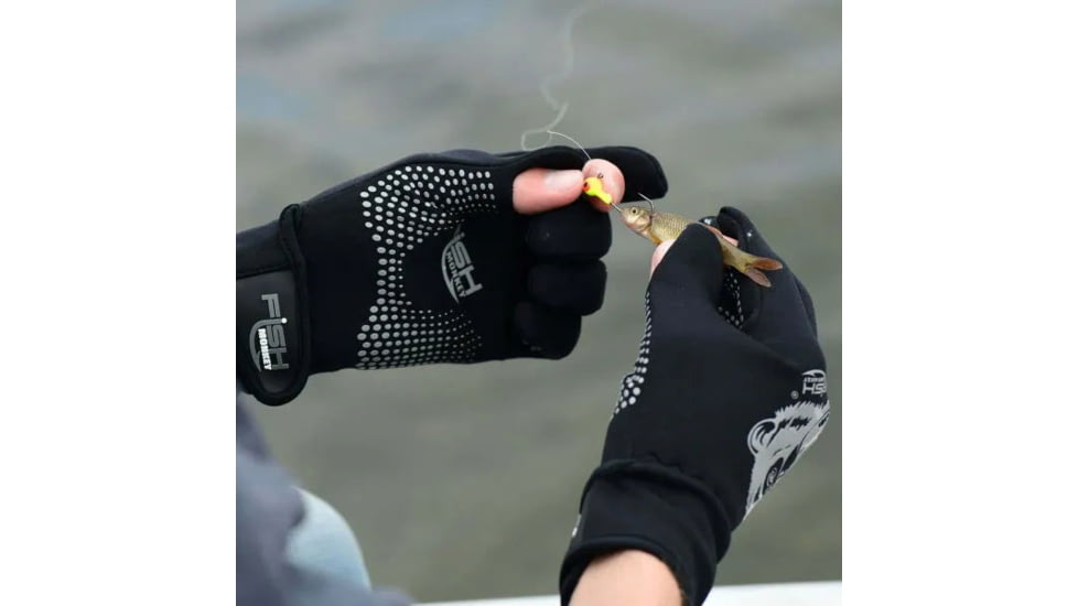 Fish Monkey The Blocker Neoprene Glove, Black, M, FM50-BLK-M