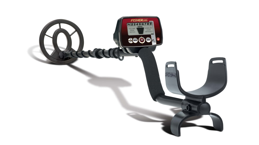 Fisher F11 Metal Detector, Black, Standard, F11