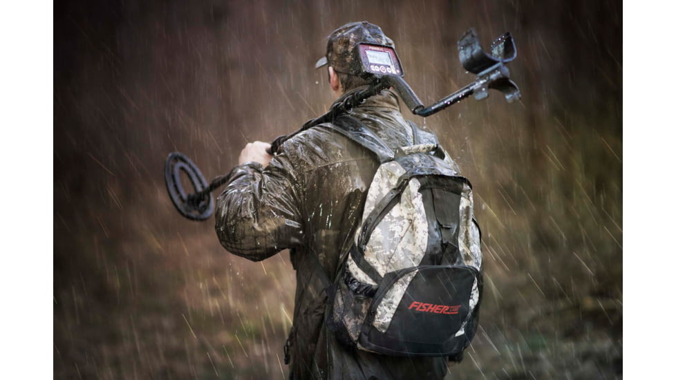 Fisher F22 Weatherproof Metal Detector, Black, Standard, F22