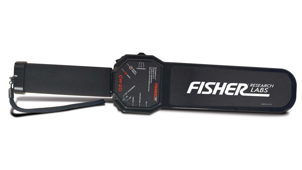 Fisher Security CW-20 Hand-Held Concealed Weapons Detector, Black, CW20