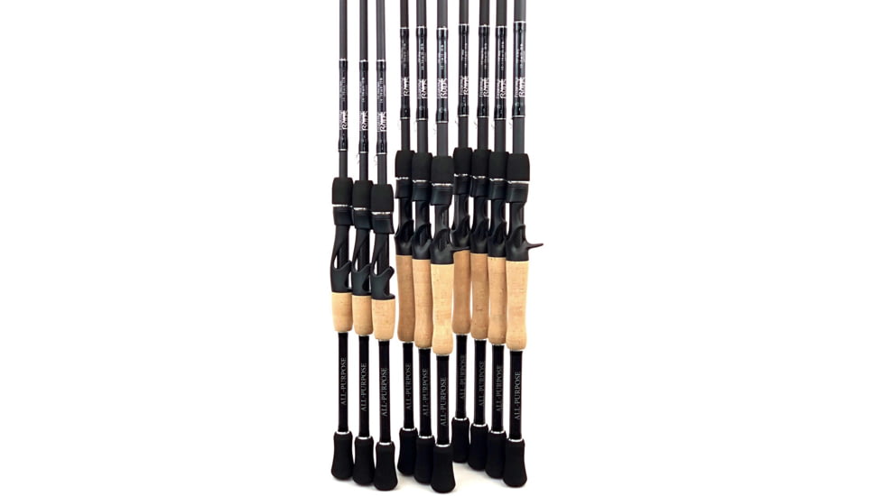 Fitzgerald Fishing All Purpose Series Rods, Medium Heavy Casting, Black, 7ft3in, AP73MH