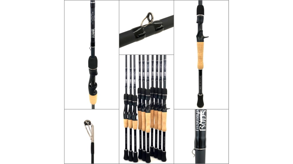 Fitzgerald Fishing All Purpose Series Rods, Medium Heavy Casting, Black, 7ft3in, AP73MH