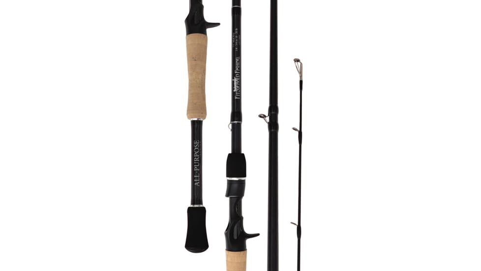Fitzgerald Fishing All Purpose Series Rods, Medium Heavy Casting, Black, 7ft3in, AP73MH