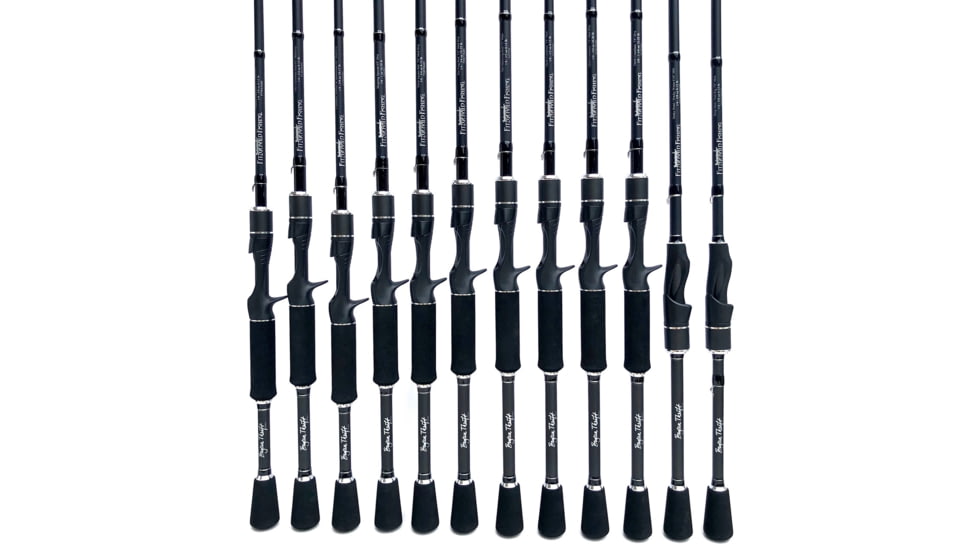 Fitzgerald Fishing Bryan Thrift Finesse Topwater Rods, Black, 6ft3in, FTW63MH