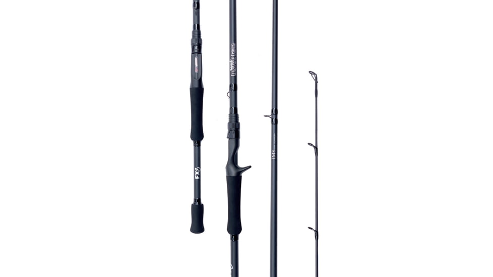 Fitzgerald Fishing FX8 7.0-1 Reel Combos, Right Hand, Black, 7ft3in, FX8R-Combo