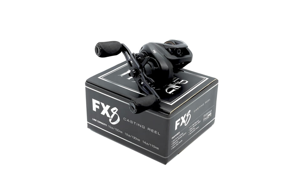 Fitzgerald Fishing FX8 Casting Reels, 7.2 Gear, Left Hand, Black, FX8-721-L