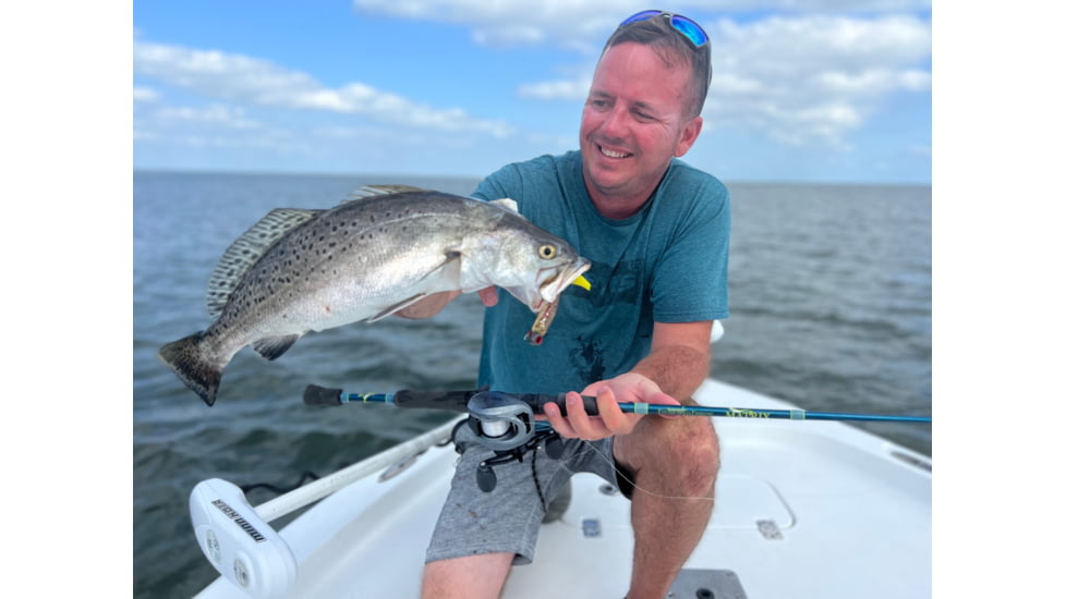 Fitzgerald Fishing Matrix Shad Series Rods, Medium Spinning, Aqua, 7ft0in, MS70MS