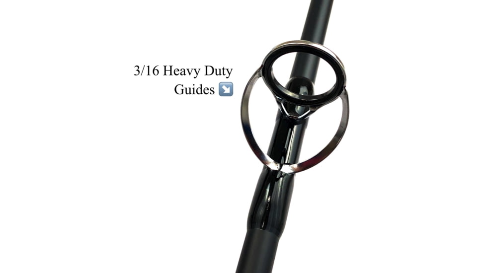 Fitzgerald Fishing Stunner HD Saltwater Series Spinning, XX Heavy Conventional, Black, 5ft8in, ST58XXH