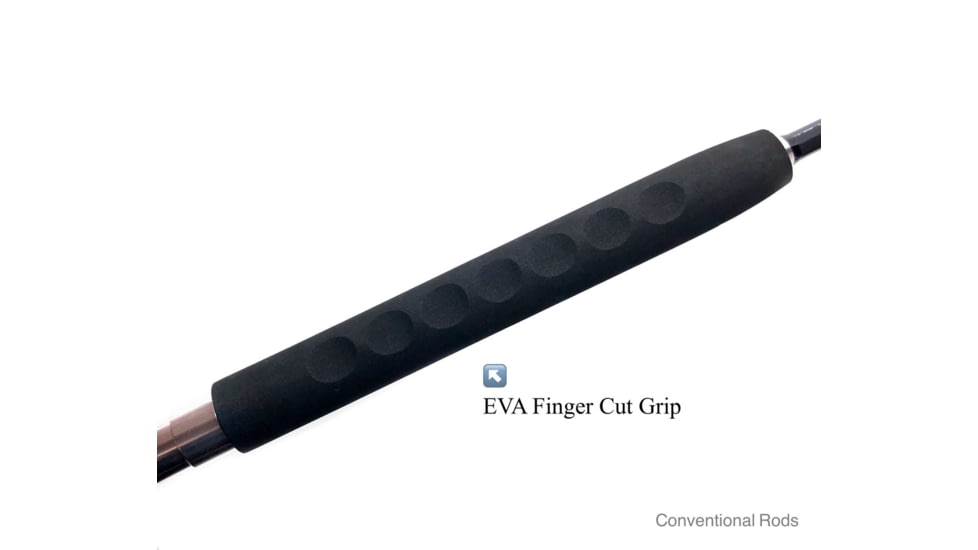 Fitzgerald Fishing Stunner HD Saltwater Series Spinning, XX Heavy Conventional, Black, 5ft8in, ST58XXH