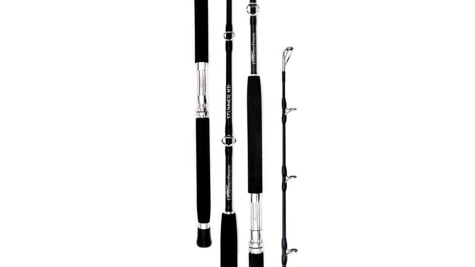 Fitzgerald Fishing Stunner HD Saltwater Series Spinning, XX Heavy Conventional, Black, 5ft8in, ST58XXH