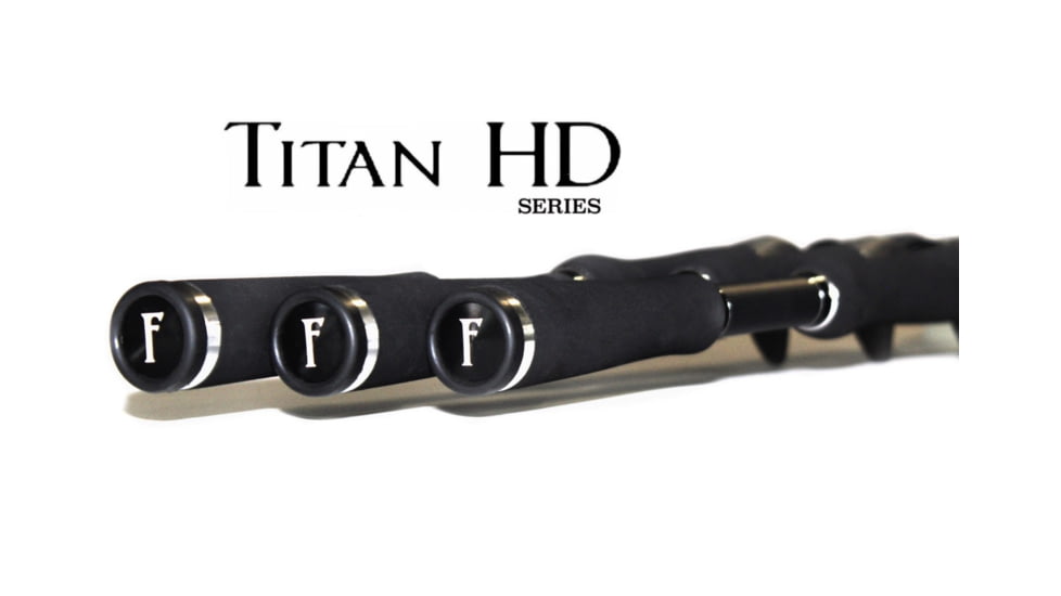 Fitzgerald Fishing Titan HD Series Rods, X Heavy, Black, 7ft8in, THD78XH