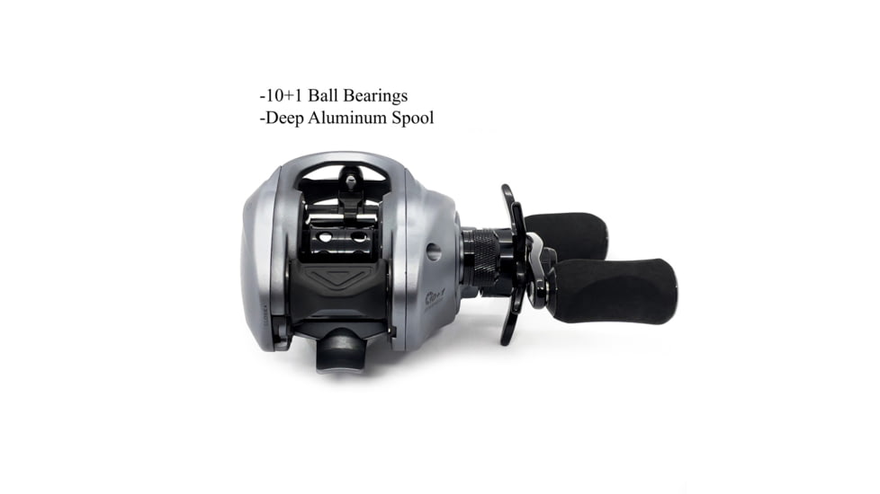 Fitzgerald Fishing VLD10 Reels, 6.5 Gear, Left Hand, Silver, VLD10-651-L