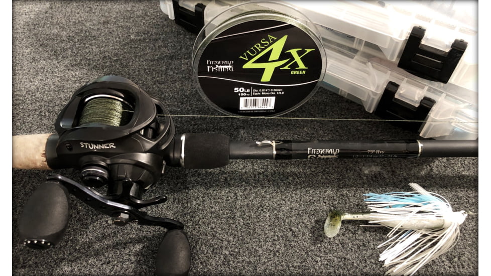 Fitzgerald Fishing Vursa Braid 4X Line, 40lb, Green, 150yds, VBG4X40150