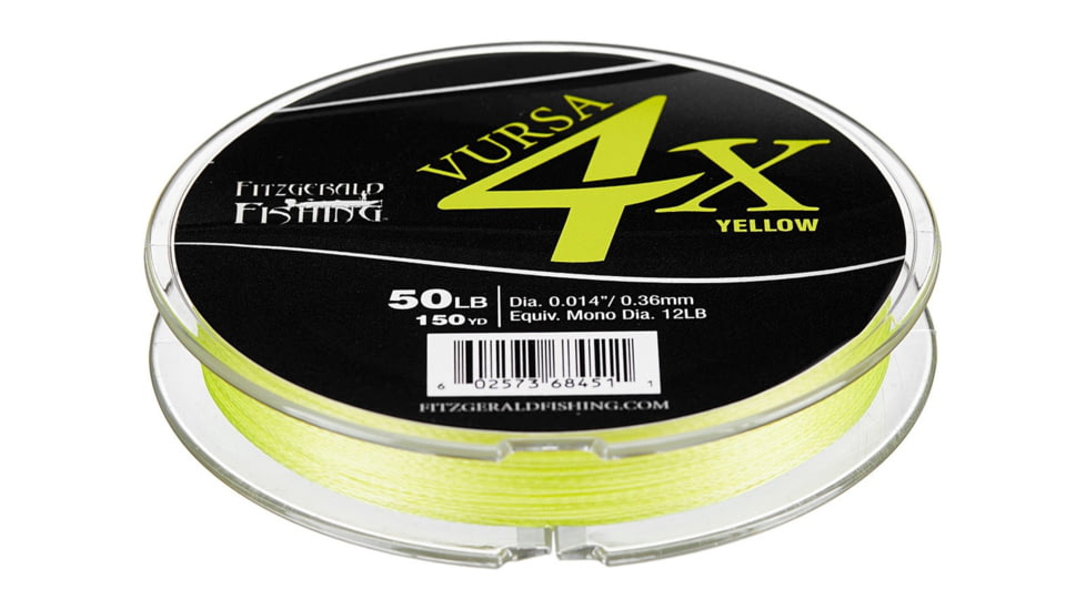 Fitzgerald Fishing Vursa Braid 4X Line, 40lb, Green, 150yds, VBG4X40150