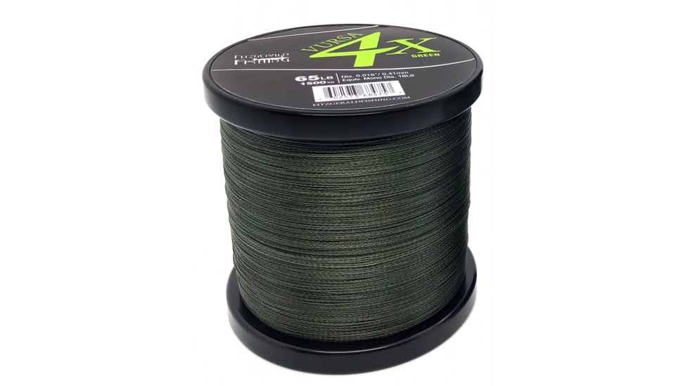 Fitzgerald Fishing Vursa Braid 4X Line, 40lb, Green, 150yds, VBG4X40150