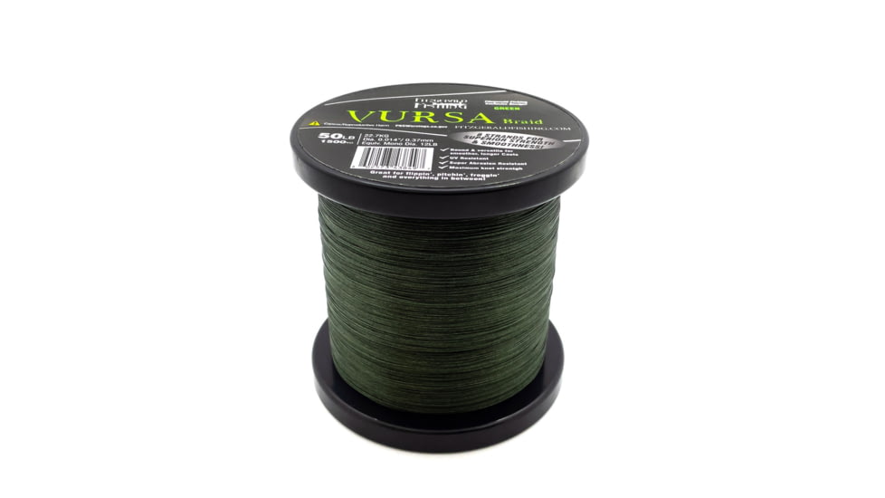 Fitzgerald Fishing Vursa Braid Line, 30LB, Green, 150yds, VBG30150