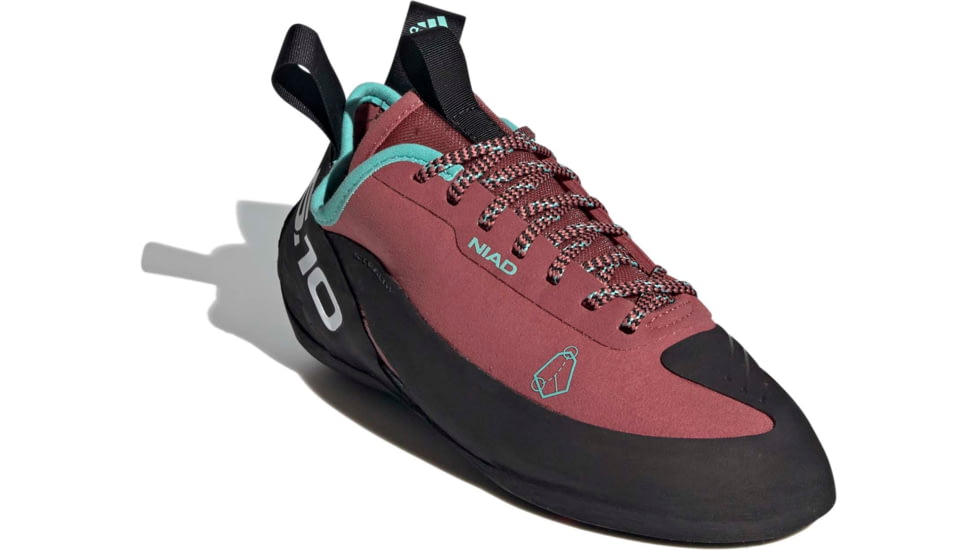 Five Ten Niad Lace Climbing Shoes - Womens, Core Black/Core Black/Acid Mint, 7, FW2874-001-7