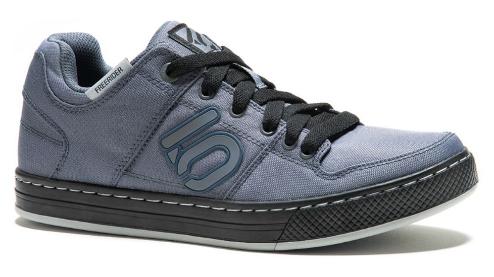 Five Ten FreeRider Canvas Casual Shoe - Mens-Grey/Blue-Medium-8.5 US