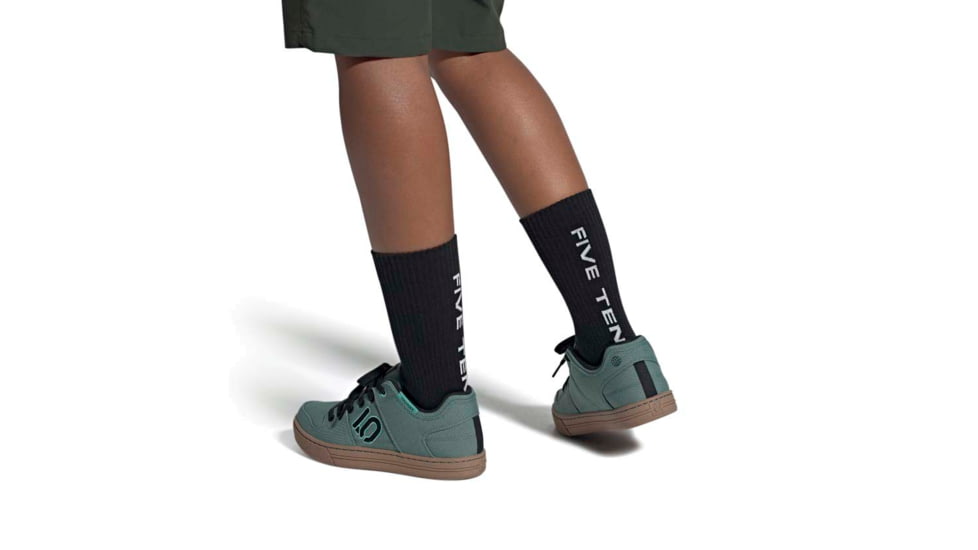 Five Ten Freerider Canvas Shoes - Womens, Hazy Emerald/Core Black/Acid Mint, 8.5, GZ4656-8.5