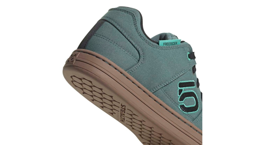 Five Ten Freerider Canvas Shoes - Womens, Hazy Emerald/Core Black/Acid Mint, 8.5, GZ4656-8.5