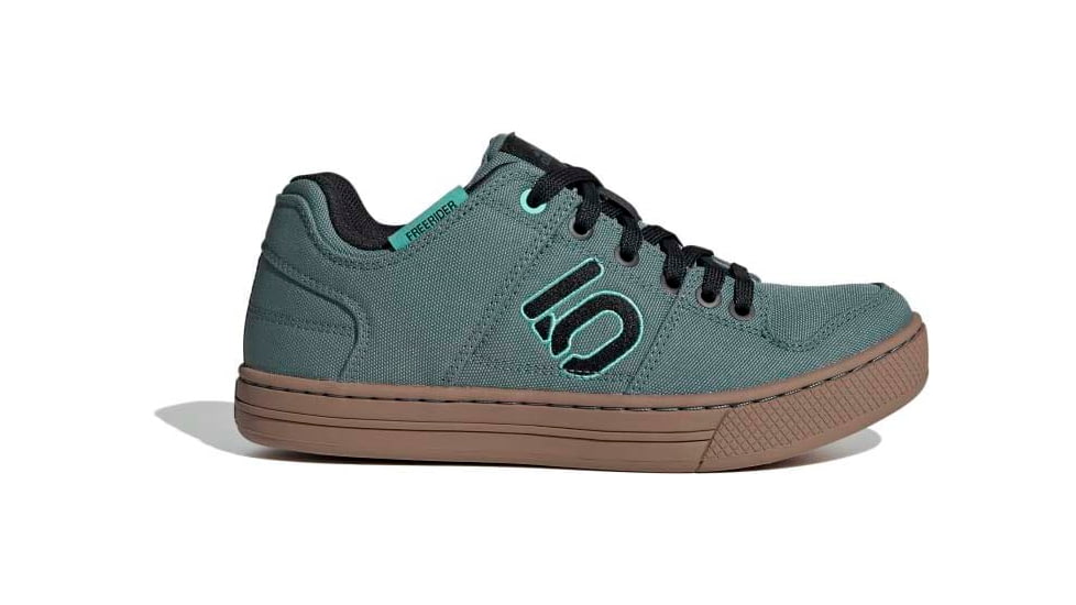 Five Ten Freerider Canvas Shoes - Womens, Hazy Emerald/Core Black/Acid Mint, 8.5, GZ4656-8.5