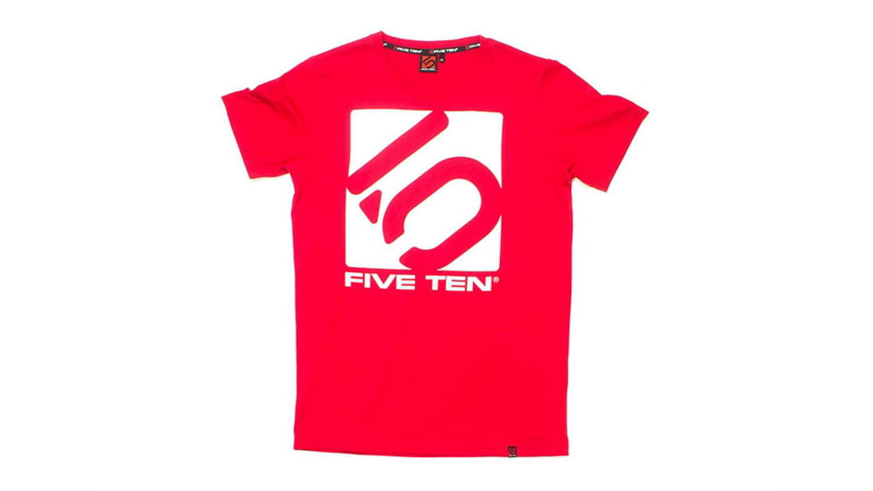Five Ten Logo Tee - Mens-Toro Red-Large