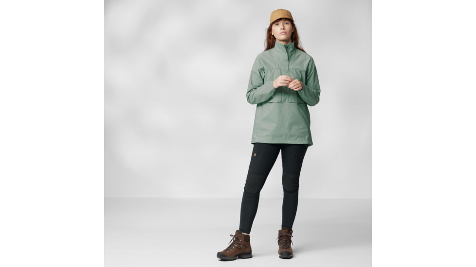 Fjallraven Abisko Hike Anorak Jacket - Womens, Misty Green, Extra Small, F87095-674-XS