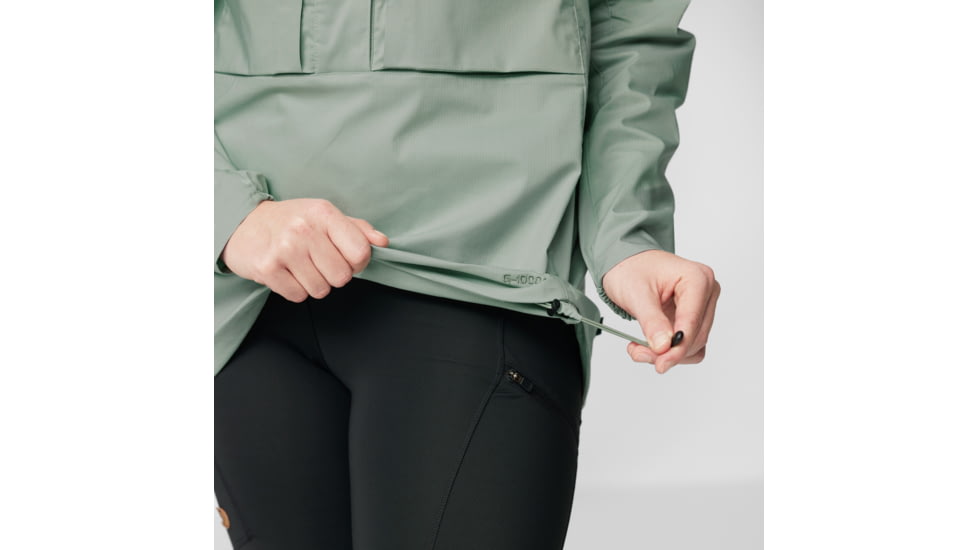 Fjallraven Abisko Hike Anorak Jacket - Womens, Misty Green, Extra Small, F87095-674-XS