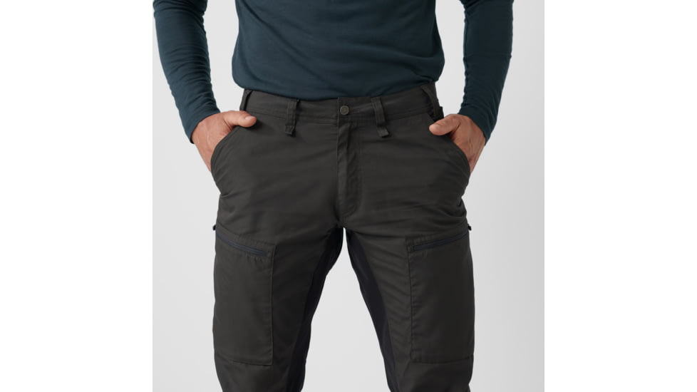 Fjallraven Abisko Lite Trekking Trousers - Mens, Dark Grey/Black, 56/Small, F12200174-30-550-56/S