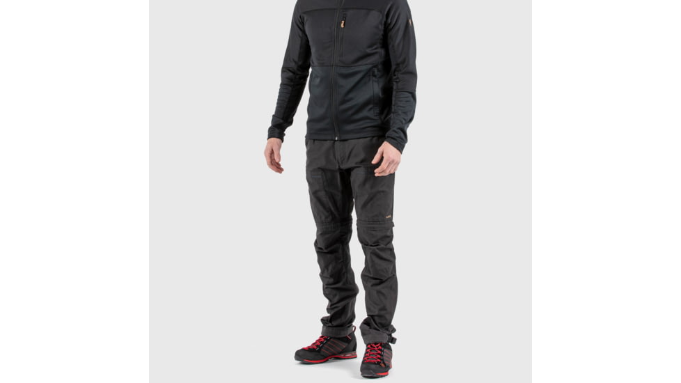 Fjallraven Abisko Lite Trekking Zip-Off Trouser - Mens, Dark Grey/Black, 46/Large, F12200175-30-550-46/L